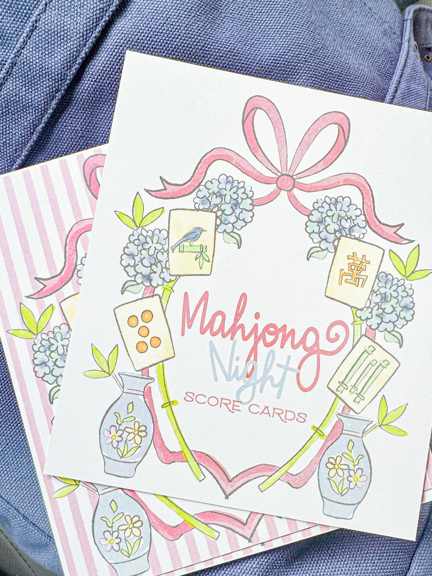 Printable Mahjong Cards and Cover Photo