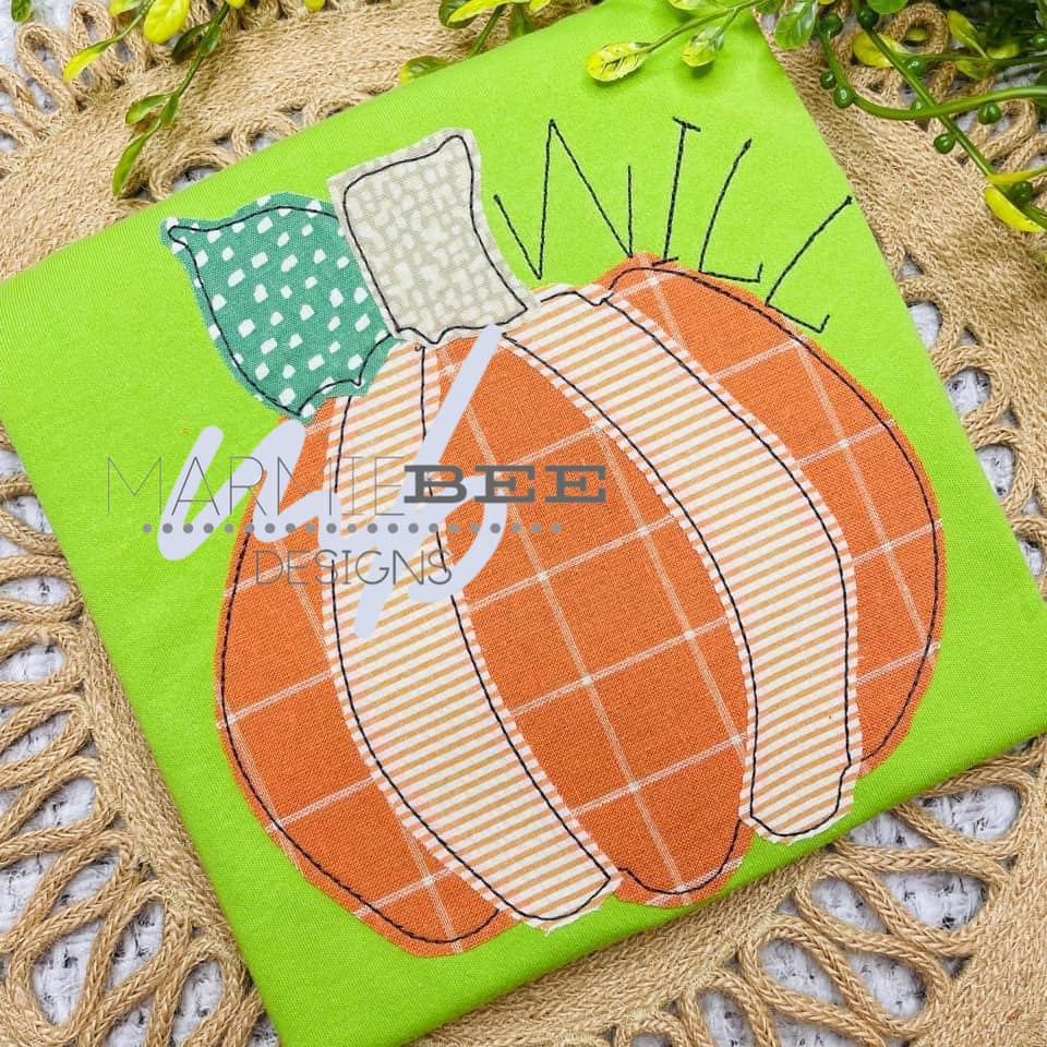 Bubbly Pumpkin Applique