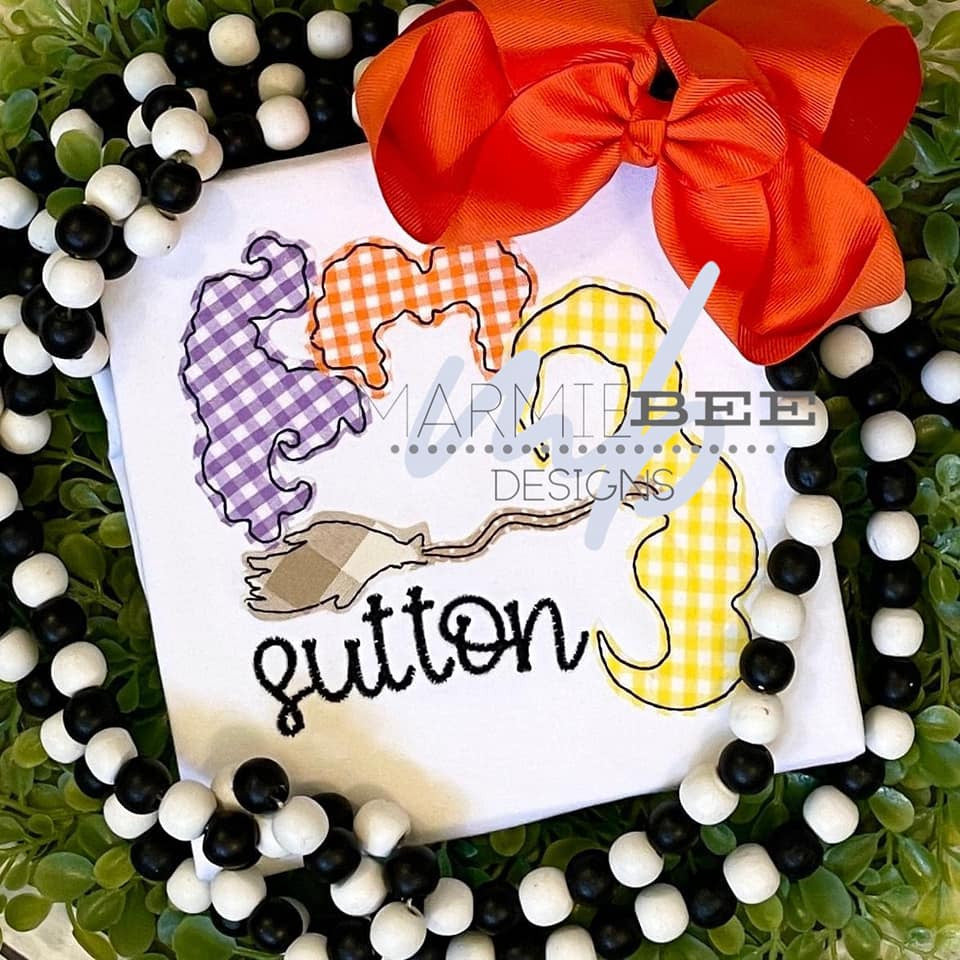 Witchy Trio Applique