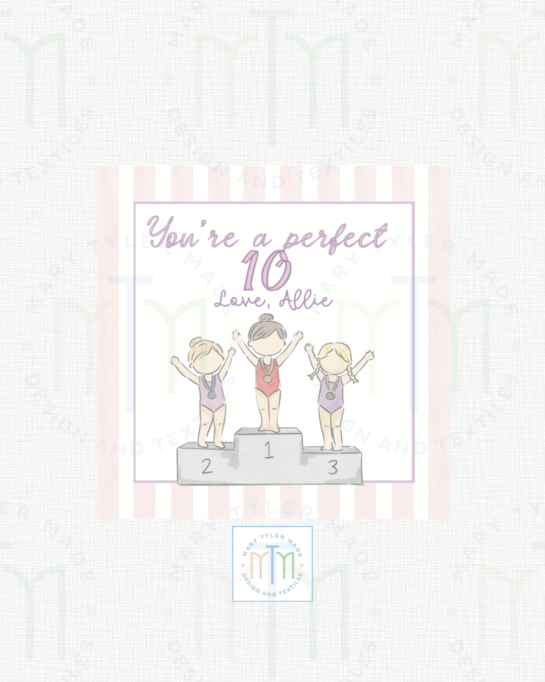Print at Home- Perfect 10 Gymnastics Valentine