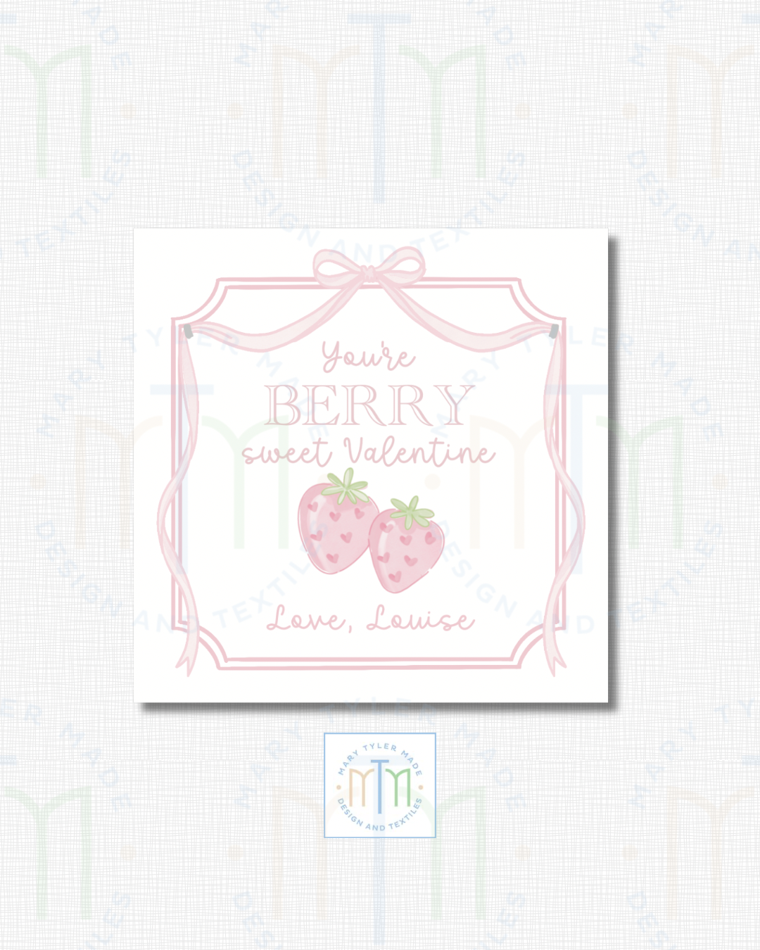 Print at Home- Berry Sweet Valentine