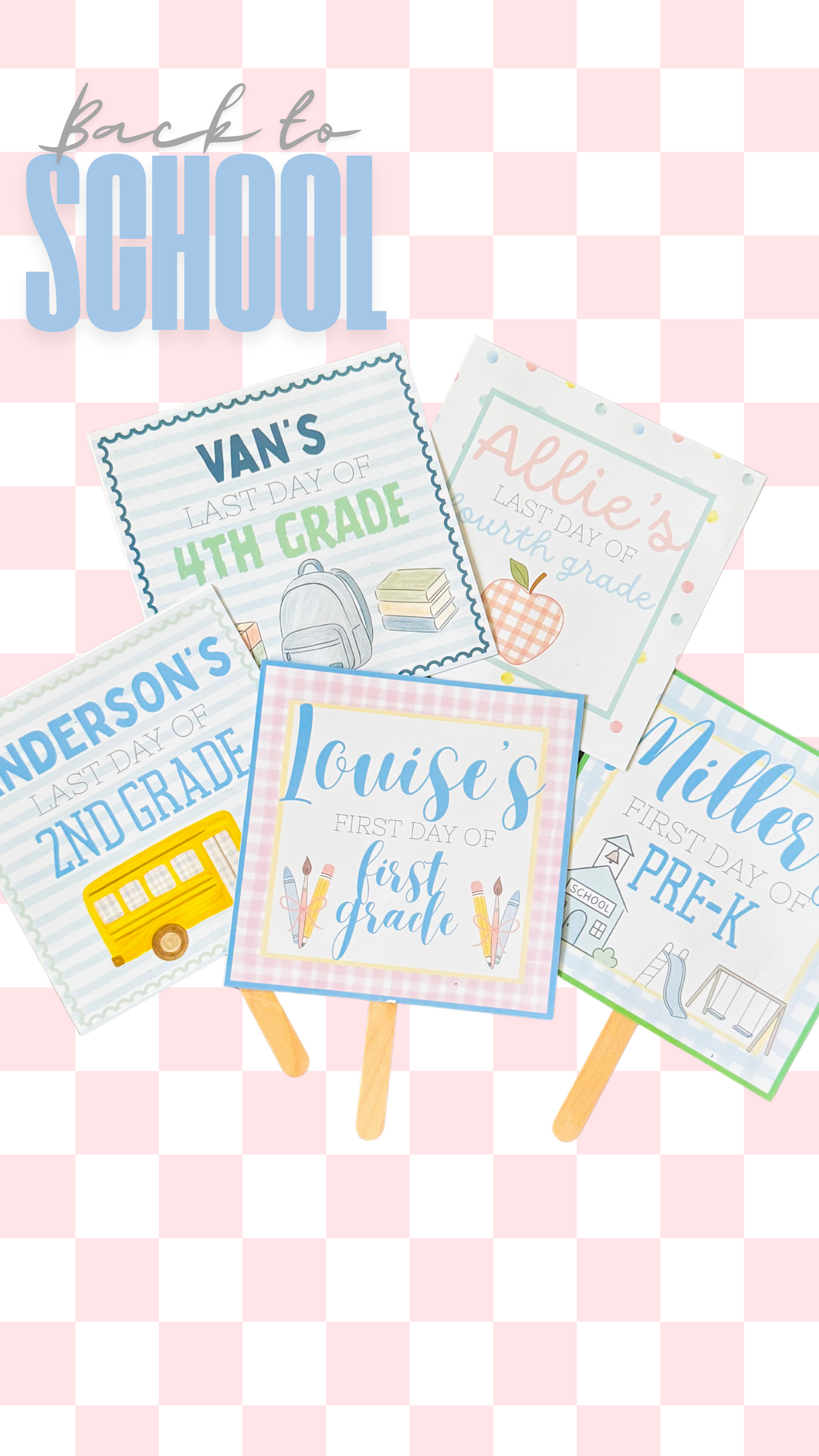 Back to School High Quality Flip Sign