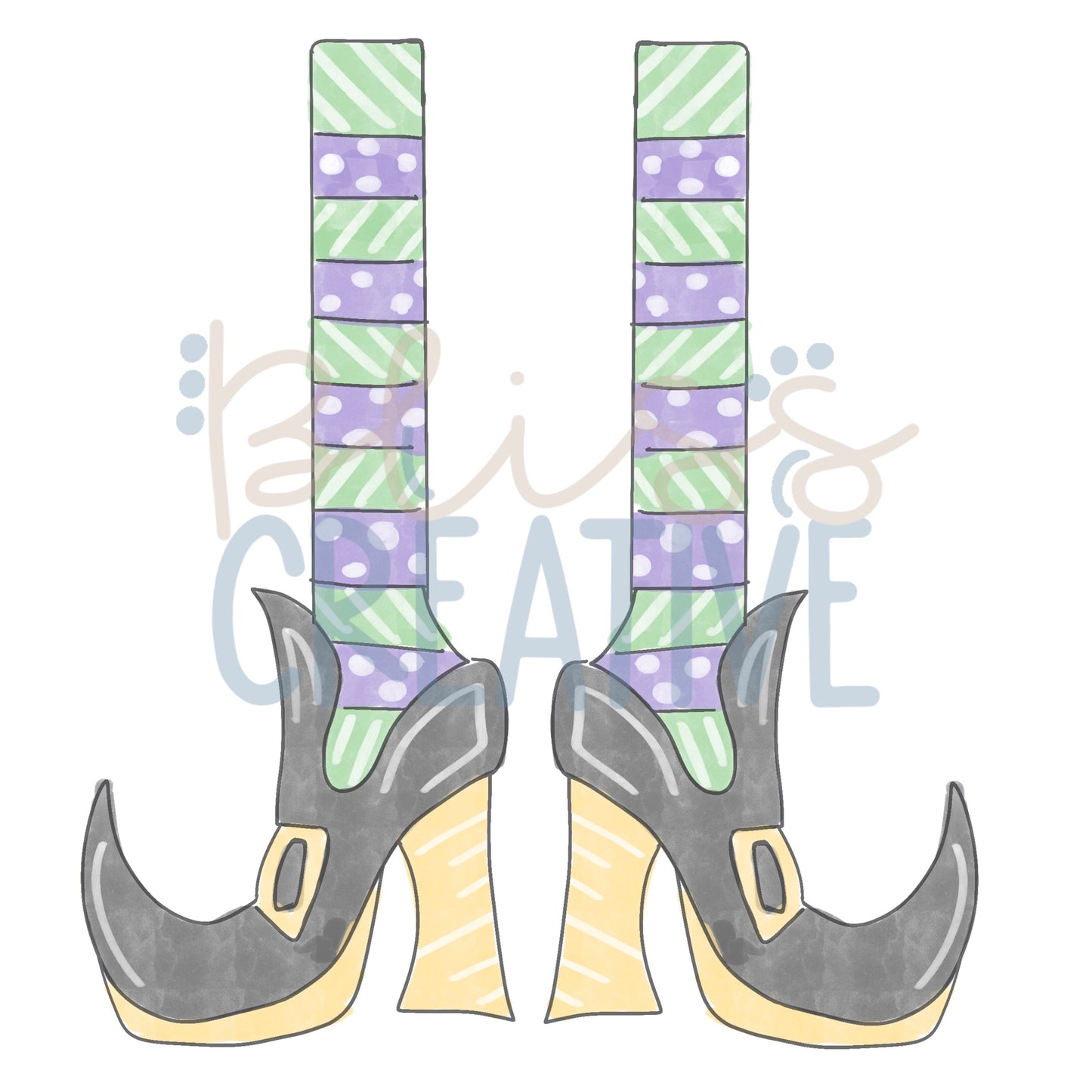 Witch Legs Clipart- Instant Download
