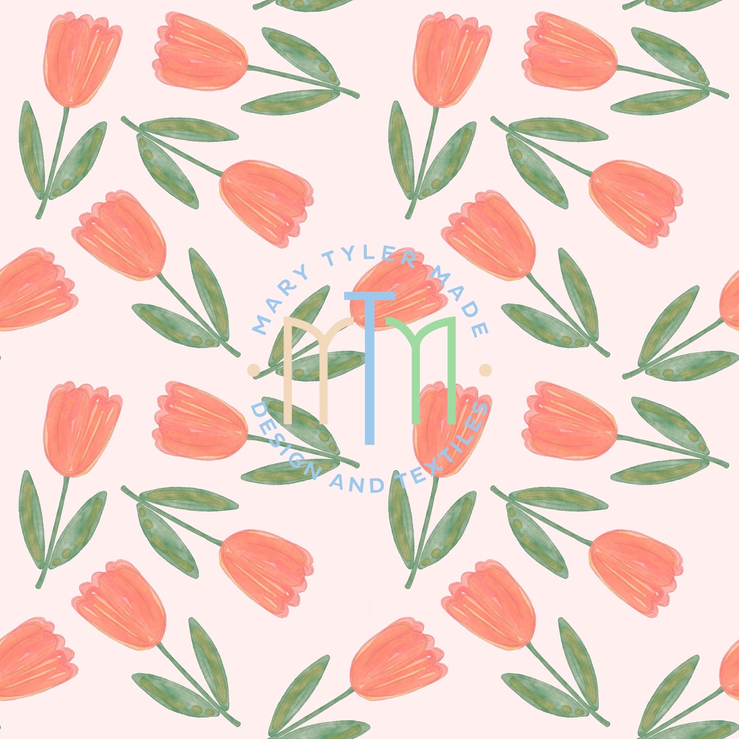 Tipsy Turvy Tulip Seamless Design- Instant Download
