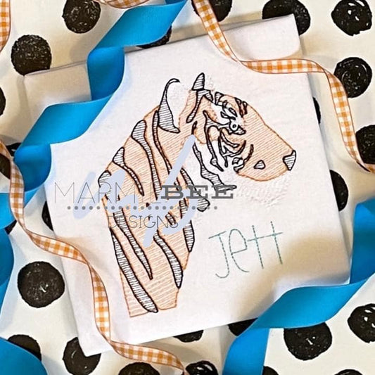 Jungle Tiger Quick Stitch Embroidery