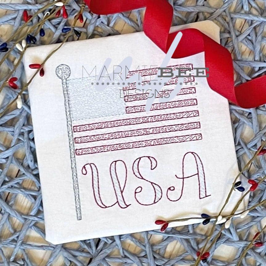 Curly Flag Quick Stitch Embroidery
