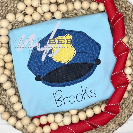 Police Hat Applique