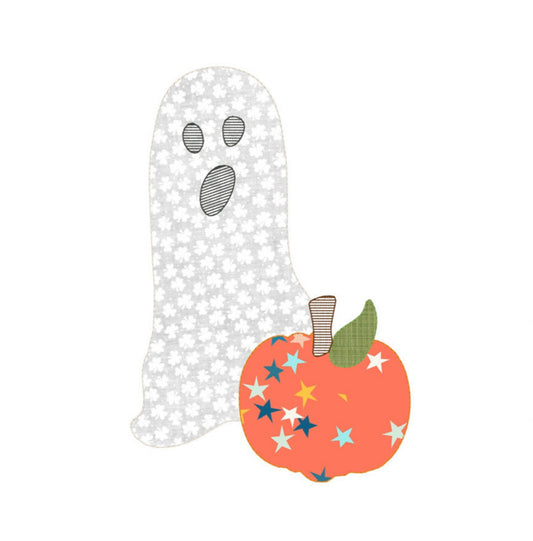 Ghost Pumpkin Applique
