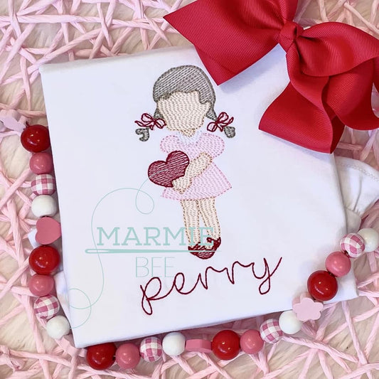 Valentines Little Girl ***Font NOT Included***