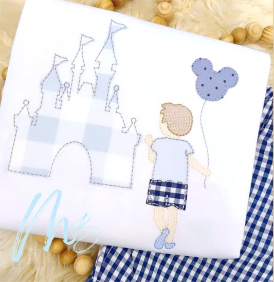 Magic Trip with Boy Appique and Stitch