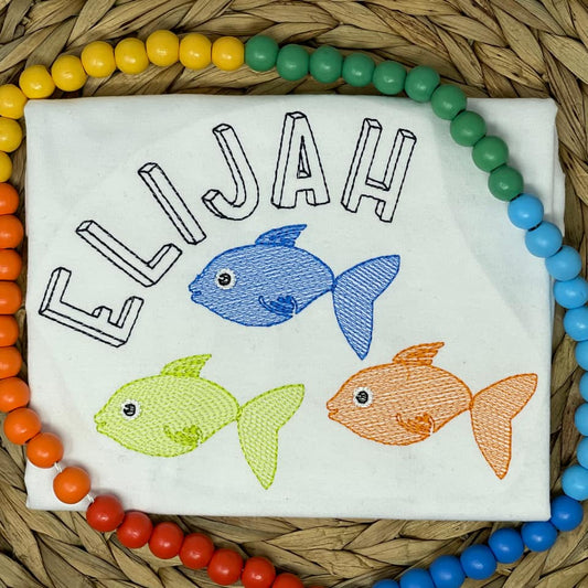 Fishy Trio Quick Stitch Embroidery