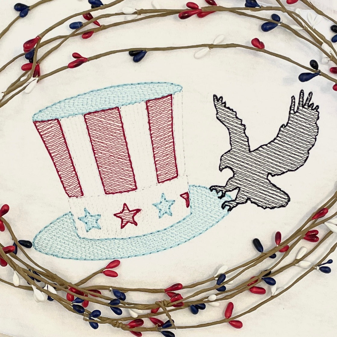 Freedom Hat Embroidery