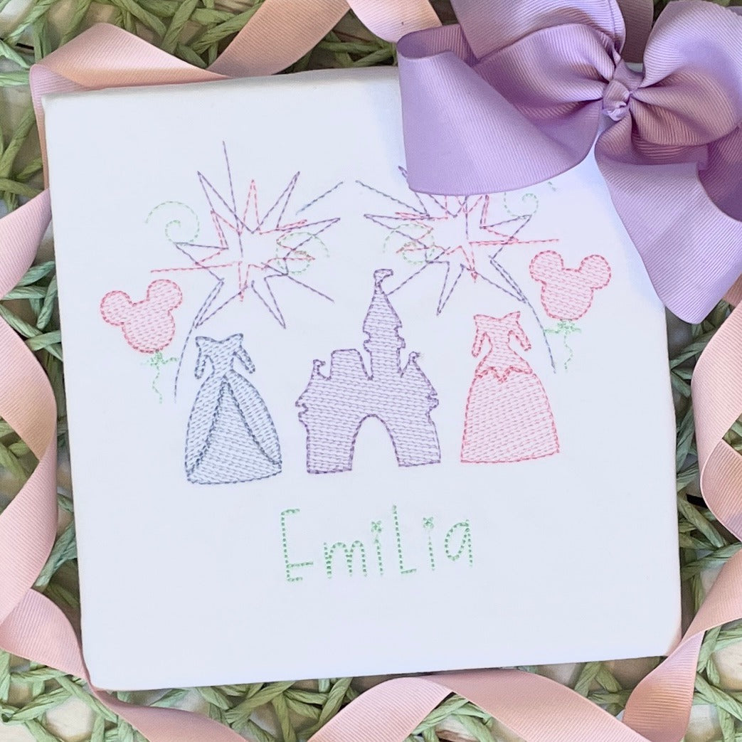 Magic Princess Land Quick Stitch Embroidery