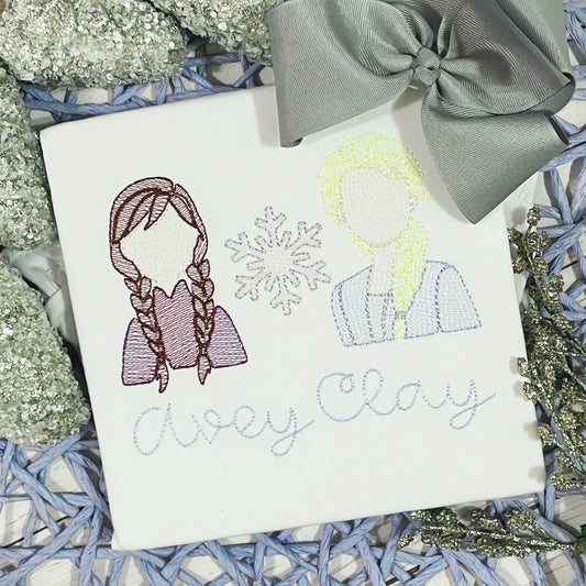 Ice Princesses Quick Stitch {4 sizes!}