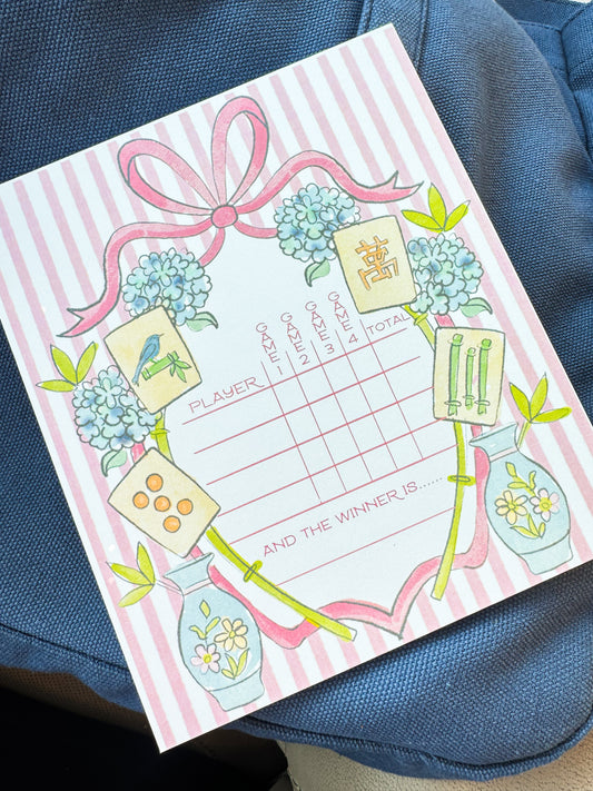 Printable Mahjong Cards and Cover Photo