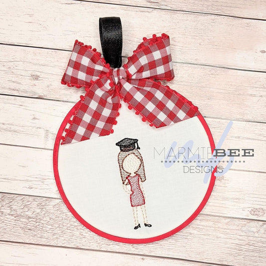 Graduation Cap Add On for Generation 2 (Add On for Family) Quick Stitch Embroidery