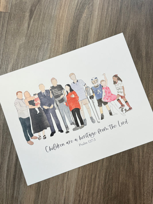 Physical Print of Watercolor (Add on to digital product)