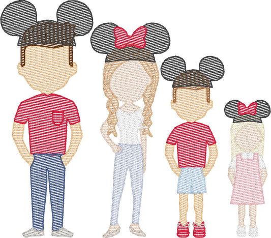 Add on Amusement Hats (Build Your Own Family 2nd Gen) Quick Stitch Embroidery