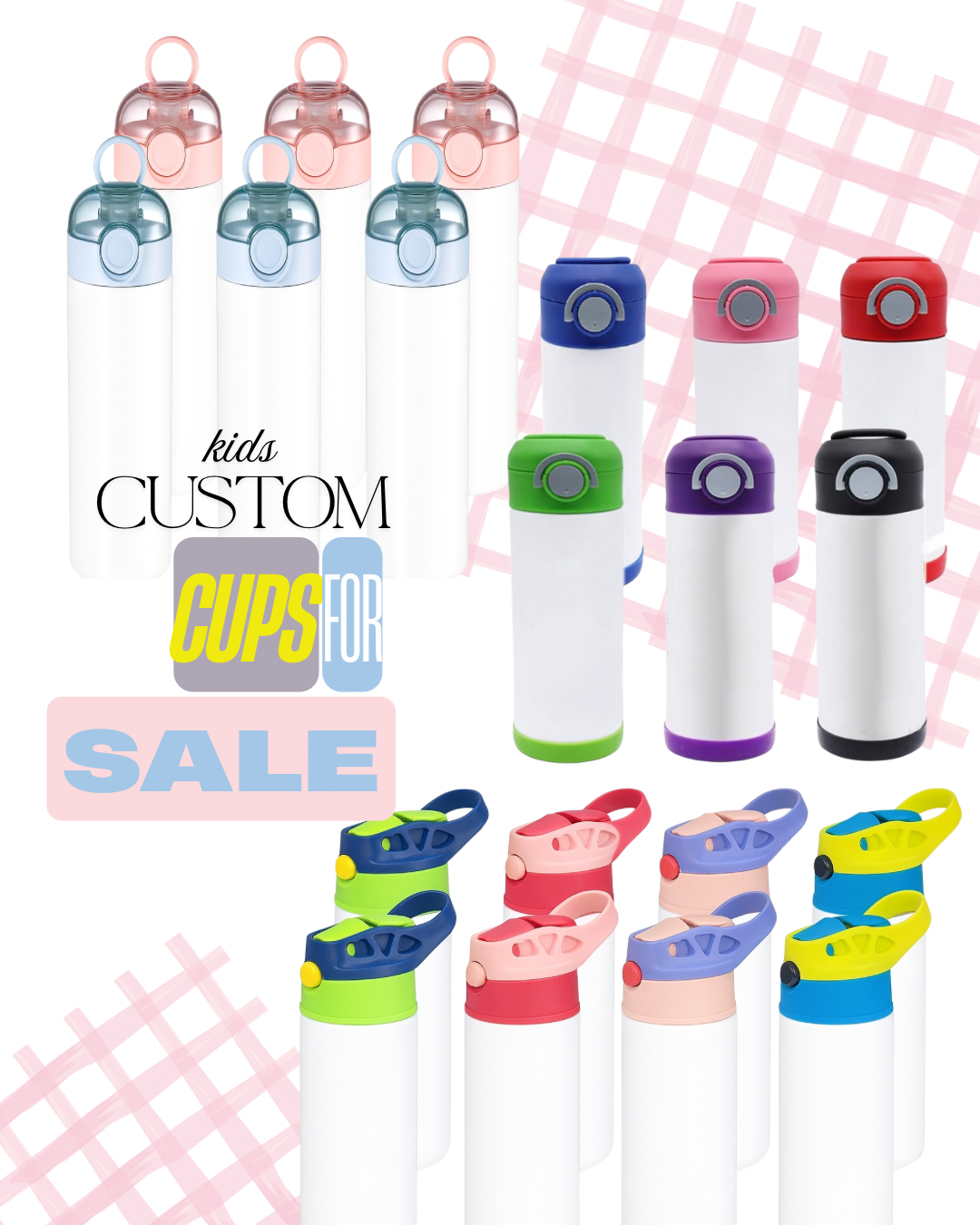 *Design Your Own* 12 oz. Kids Water Tumbler