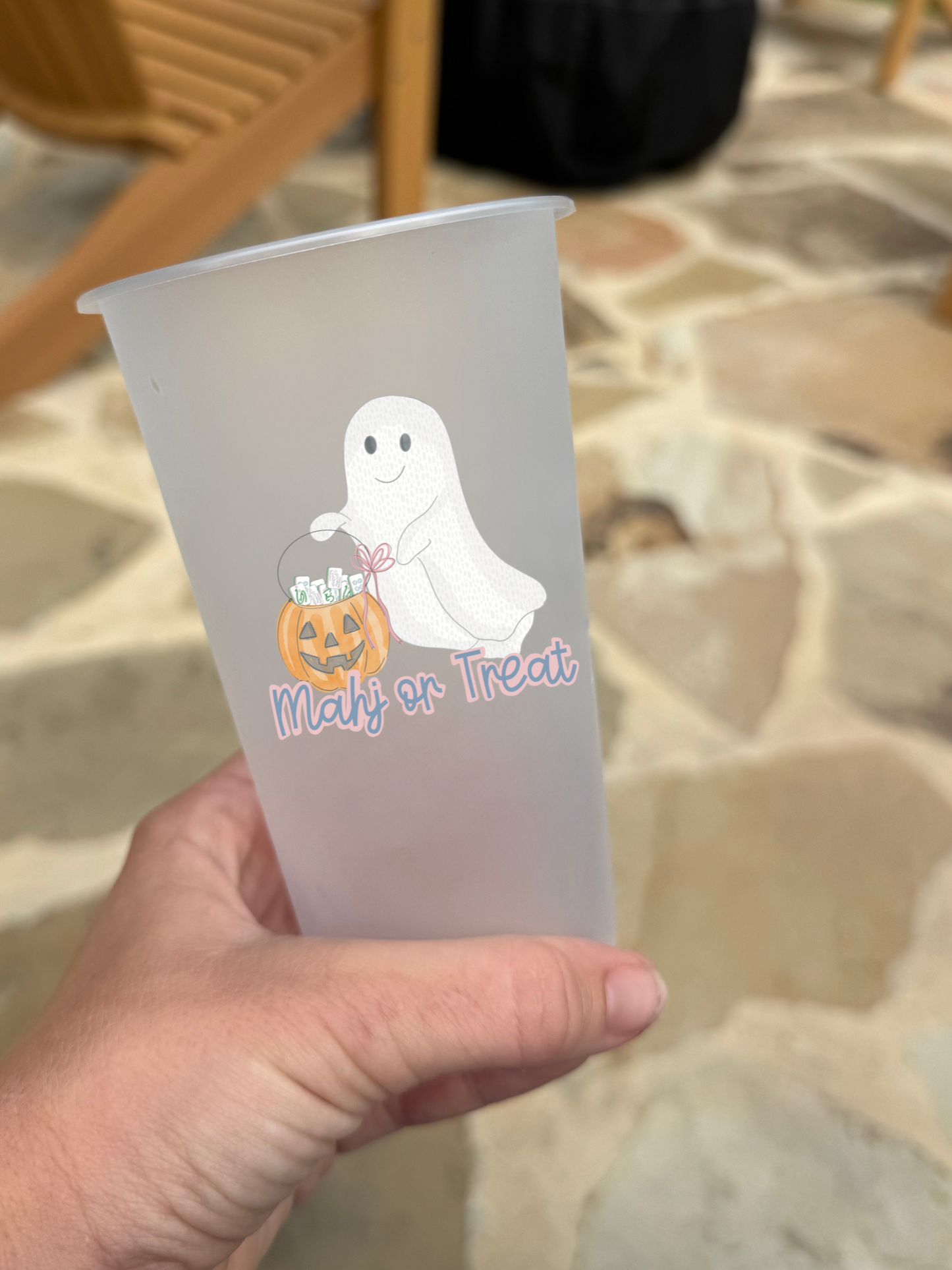 Mahjong Themed Frosted Cups 16oz