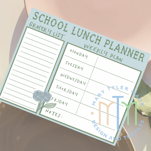 School Lunch Planner