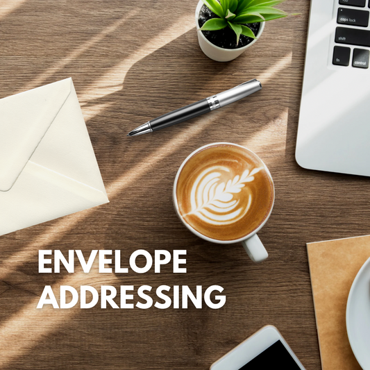 Envelope Printing (Addressed with recipient and return address)