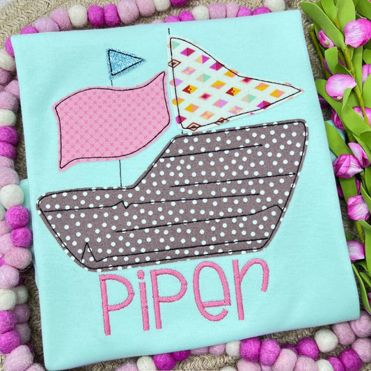 Pirate Ship Applique