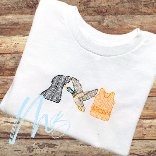 Dog Duck Vest Trio Quick Stitch