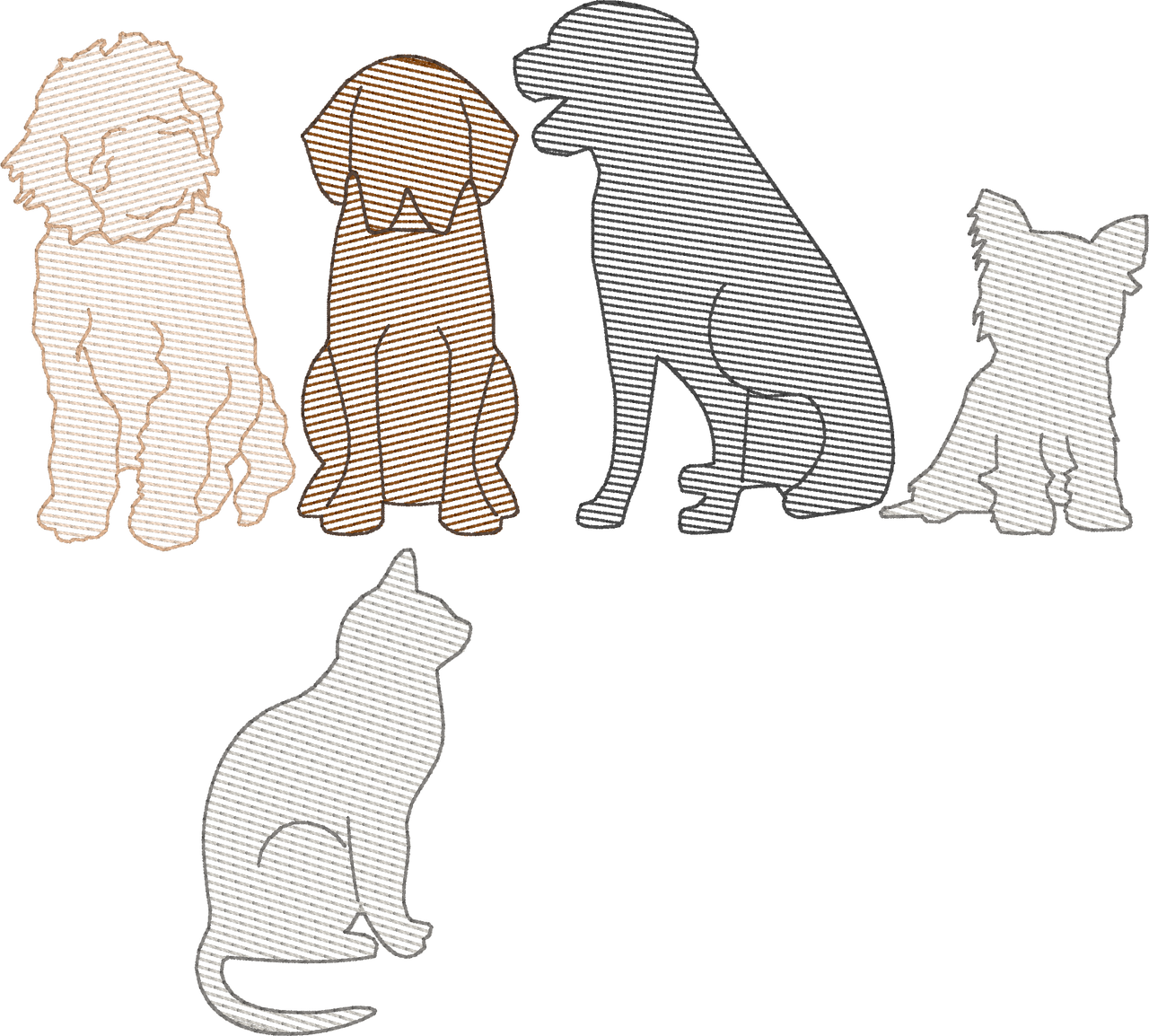 Pets (Build Your Own Family) Quick Stitch Embroidery