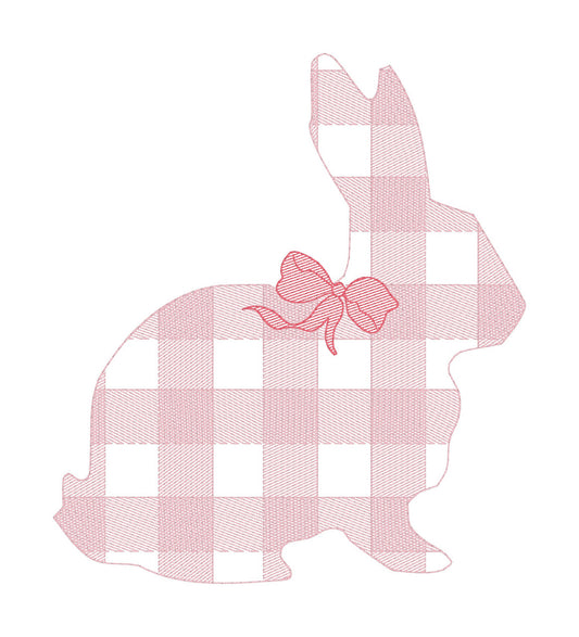 Plaid Bunny Girl Sketch