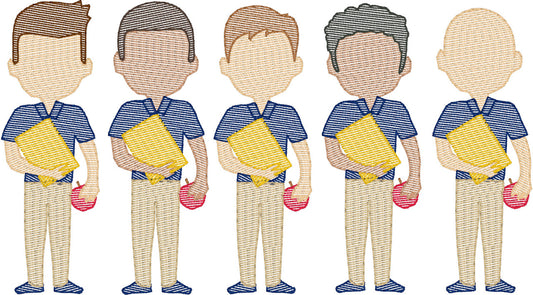 Teachers (Male) (Build Your Own Family) Quick Stitch Embroidery
