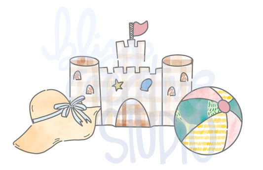 Beach Girl Digital Clipart- Instant Download