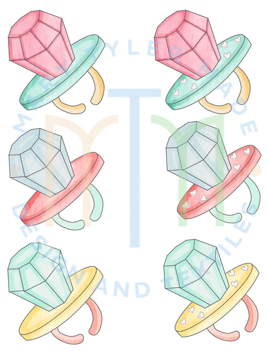 Ring Candy  Digital Clipart Set