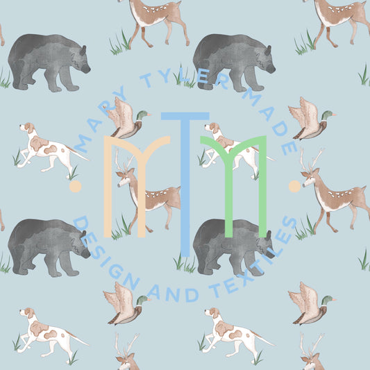 Deer, Bear, Dog, Duck Seamless Design- Instant Download