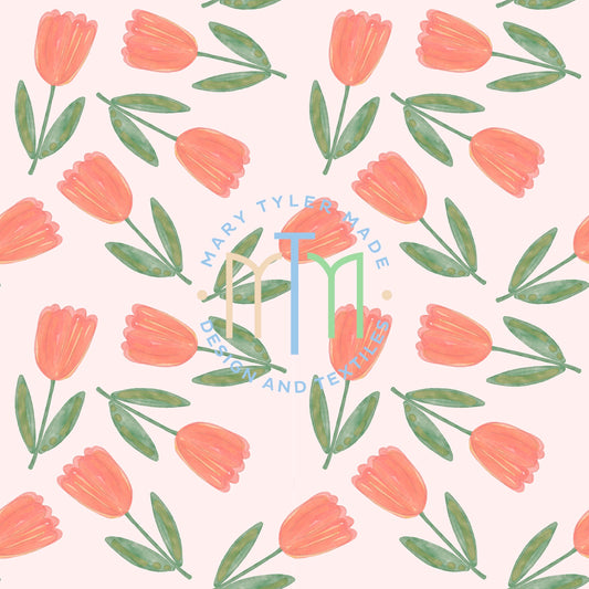 Tipsy Turvy Tulip Seamless Design- Instant Download