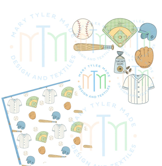 Baseball Bundle Clipart- Instant Download