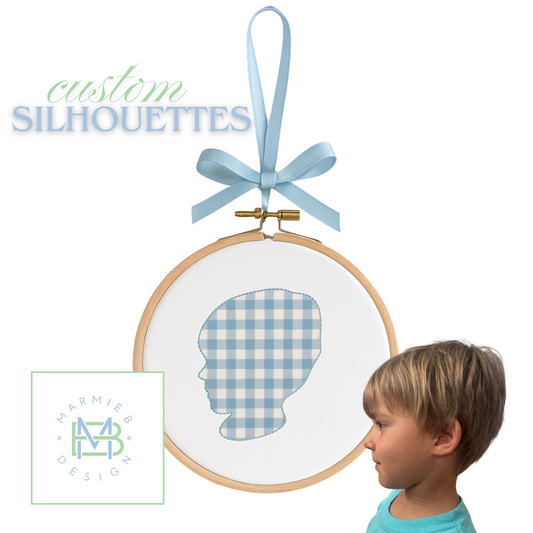 Custom Bean Stitch Applique Silhouettes